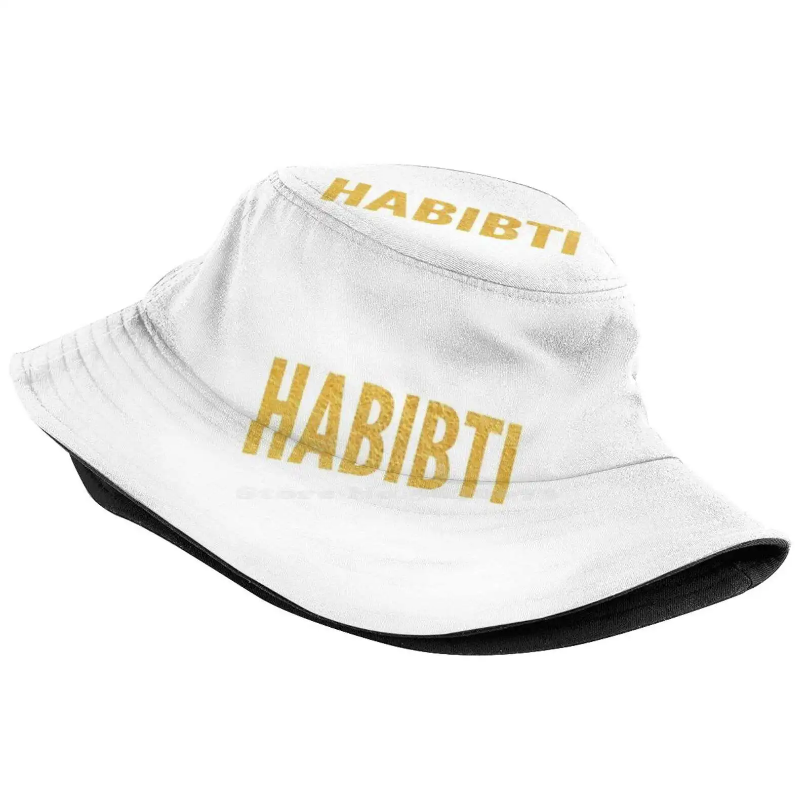 Gold Habibti Sun Cap Fisherman Hat Bucket Hats Habibi Habibti Gold