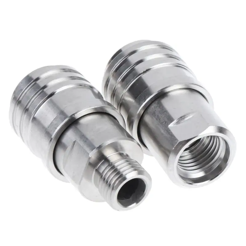 【CR】M14 G1/4 Self Locking Quick Connector Easy Disassembly High Pressure Washer Hose Coupler for Car Wash Patio Washing Jobs