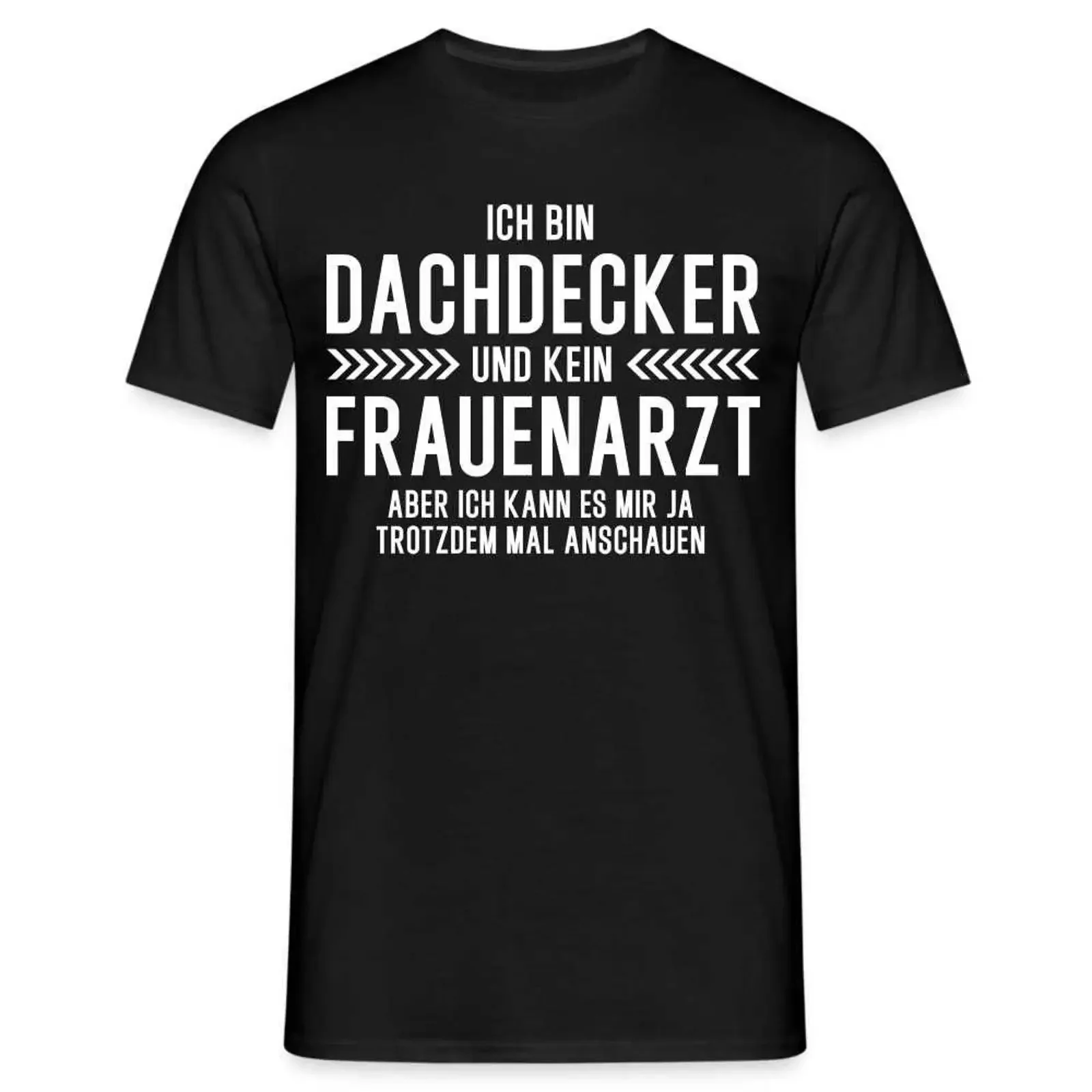 Dachdecker-T-Shirt, ich bin kein Gynäkologe, lustiges, humorvolles Vintage-Design, gewaschen, dehnbar, Streetwear, weich, stilvoll, leicht Designer-Kleidung