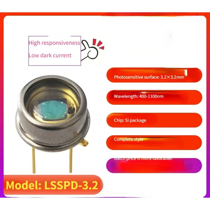 Lsspd-3. 2 lightsensing 400-1100nm 3.2mm silicon photodetector diode