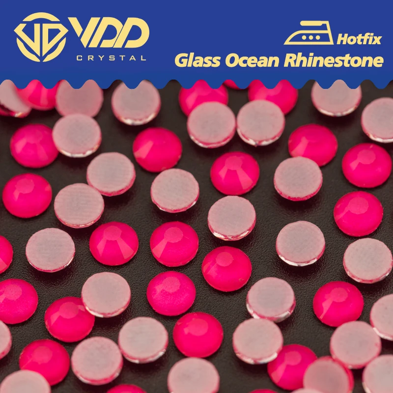 VDD SS6-SS30 286 M Rose Glass Rhinestones Crystal Hotfix Flatback Strass Stones For Garment Decorations Clothes Accessories