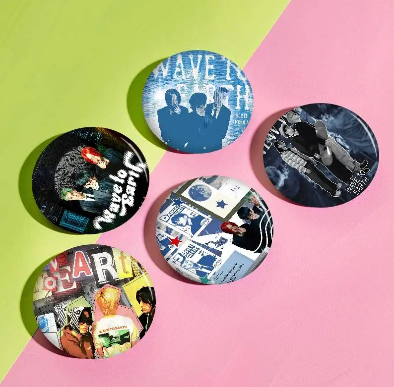 W-Wave To Earth KOREAN New Brooches Soft Button Pin Funny Silly Gnarpy On A Skateboard Meme Badge Gamer Collection Gifts