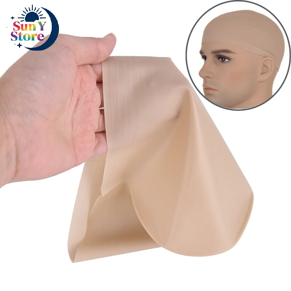 Funny Latex Skin Fake Bald Head Unisex Fancy Film Party Wig Cap Latex Mask Hat For Kids Or Adults Festival Activity Play