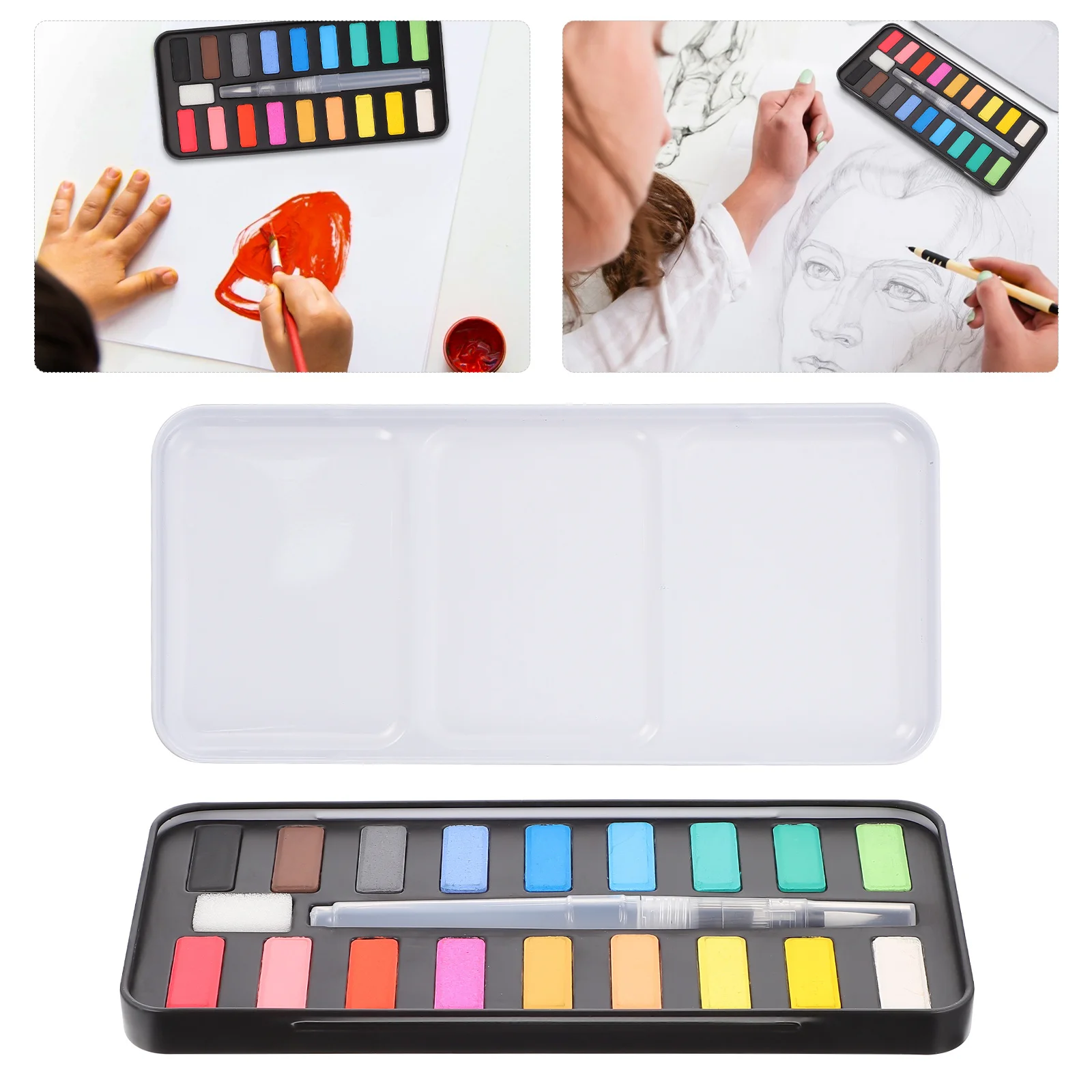 Watercolor Paint Set Sketch Kit Handiwork Coloring Material Pigment Painting Supplies
