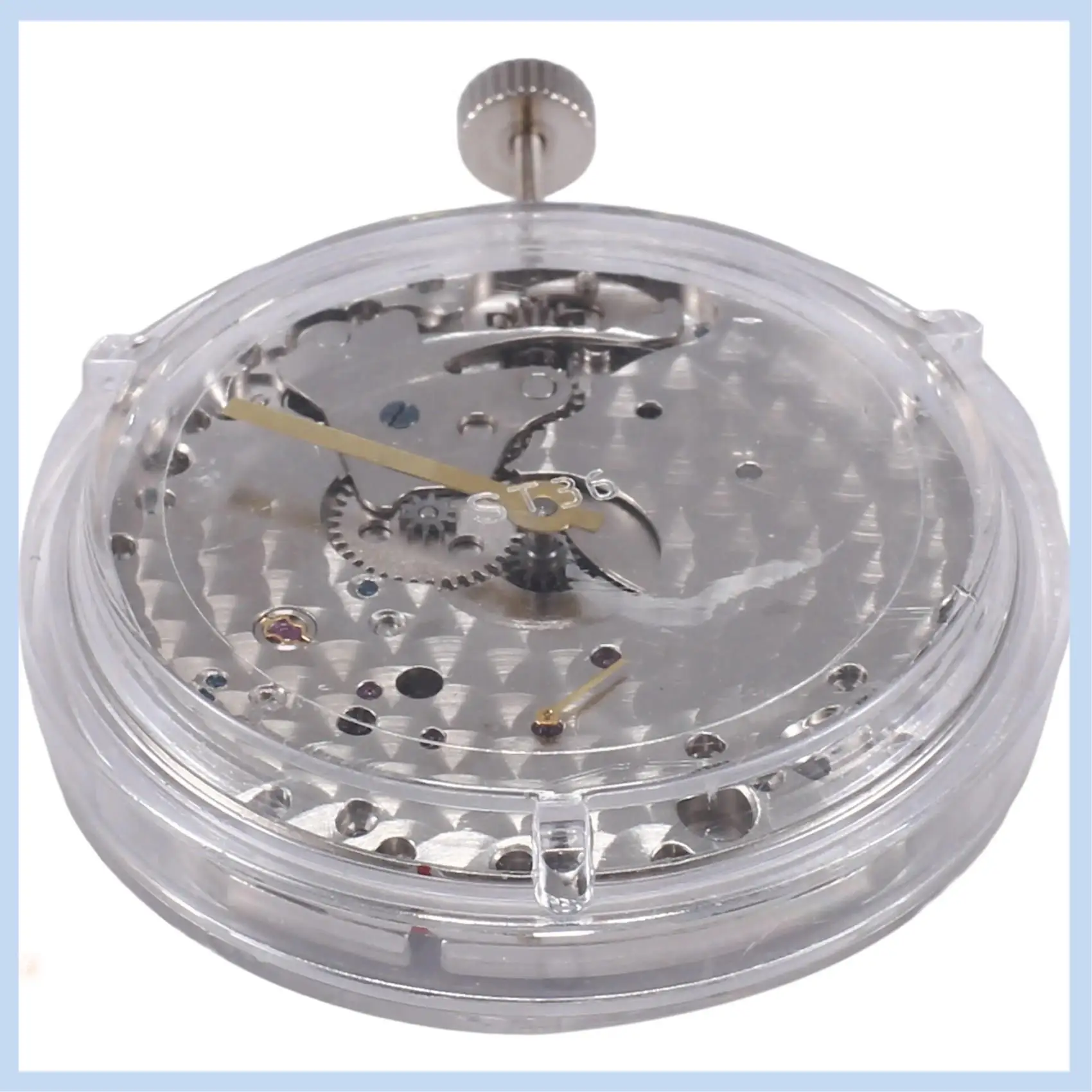 MLGB-Watch Accessories Seagull ST3601 Homemade 6497 Movement Fine Tuning Manual Up-Chain Two-Pin Semi-Mechanical Movement