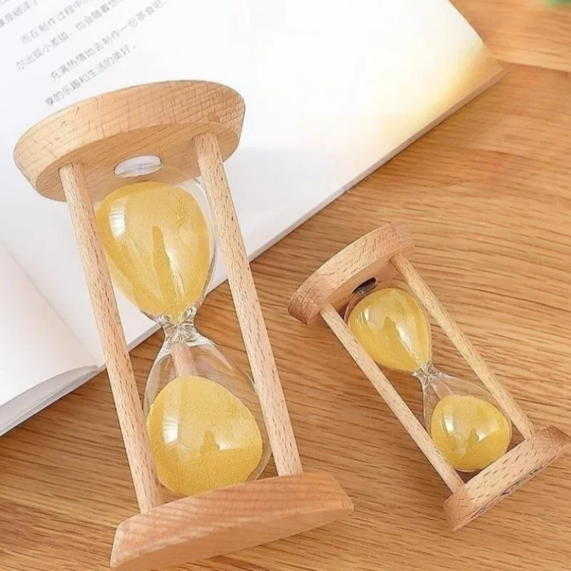 1/3/5/10/15/20/30 Minutes Wooden Hourglass Timer Home Living Room Desktop Decoration Children Birthday Gift Portable Sand Clock