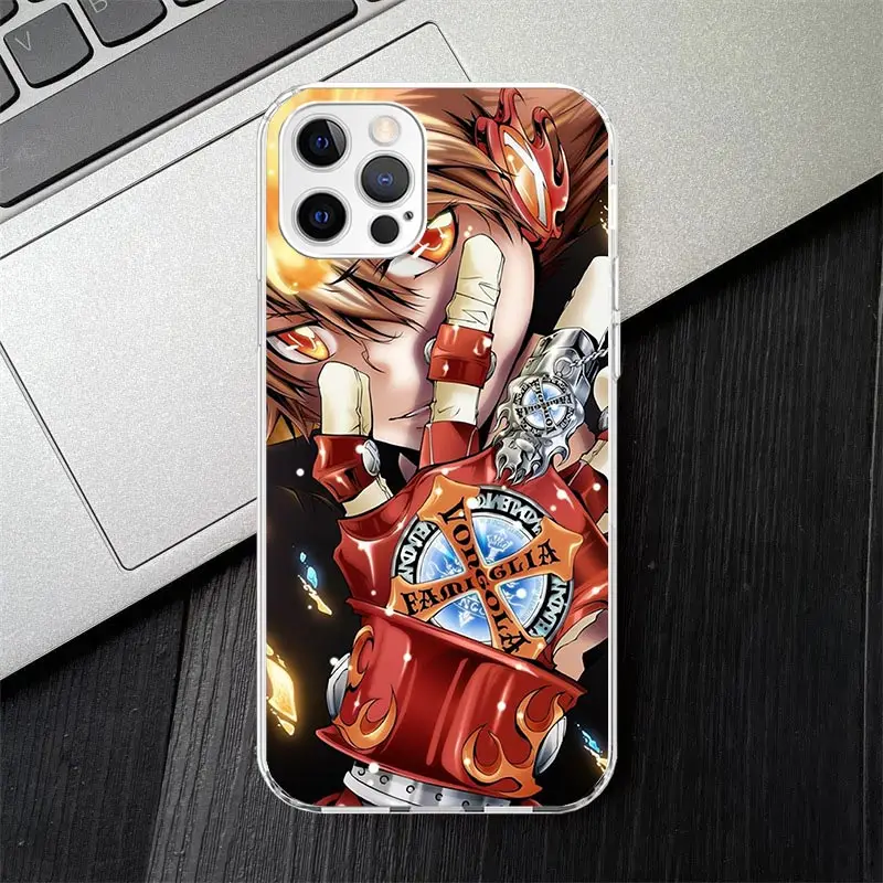 Katekyo Hitman Reborn Soft Silicone Phone Case For Apple iPhone 11 14 15 16 Pro 12 13 Mini XR X XS Max 7 Plus 8 + Fundas Cover 1