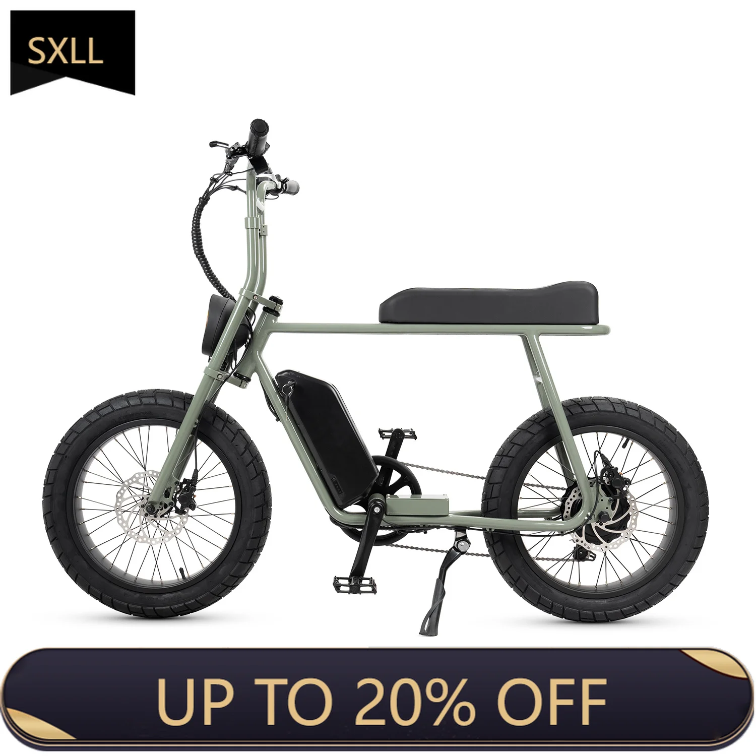 

SXLL 20 inch city road snow bike electric 500w retro electric bike