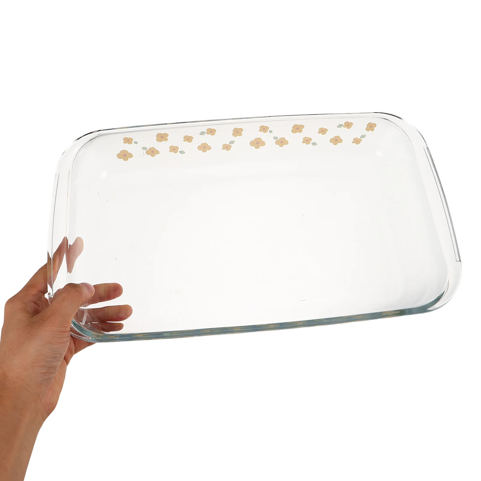 

2.2L Deep Rectangle Baking Tray Heat Resistant Glass Casserole Bakeware Oven Safe Microwave Dish Serving Platter