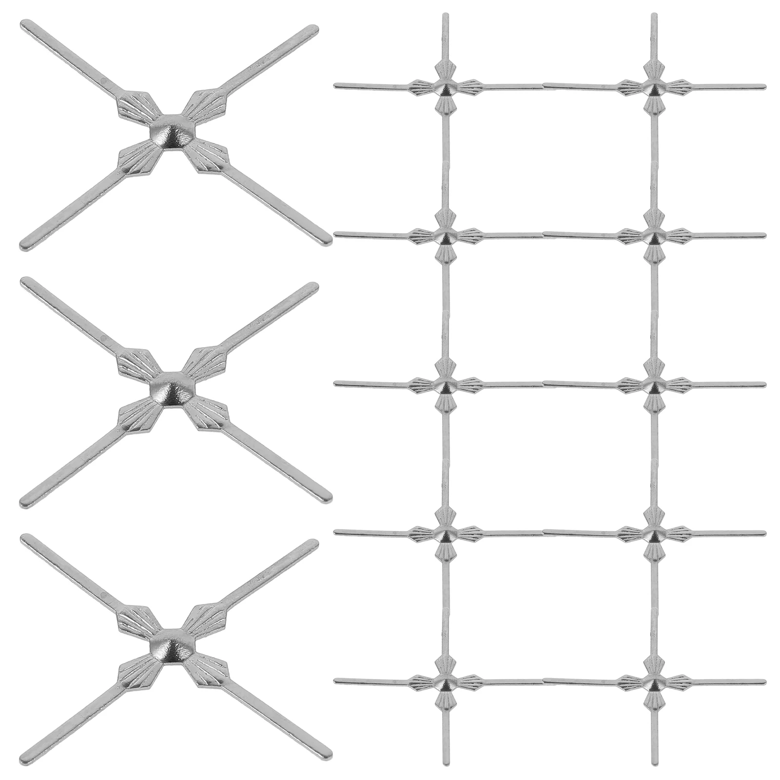 

100 Pcs Lighting Accessories Connectors Locator Positioning Pin Lamp Parts Cross Buckle Metal Hanging Ball