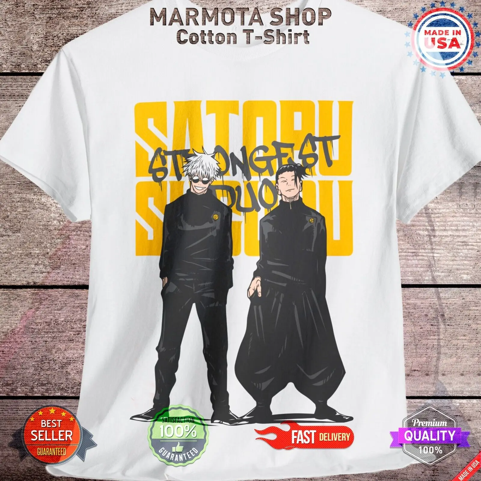 Gojo Satoru Jujutsu Kaisen TShirt Suguru Geto Anime Japanese Tee Shirt JJK