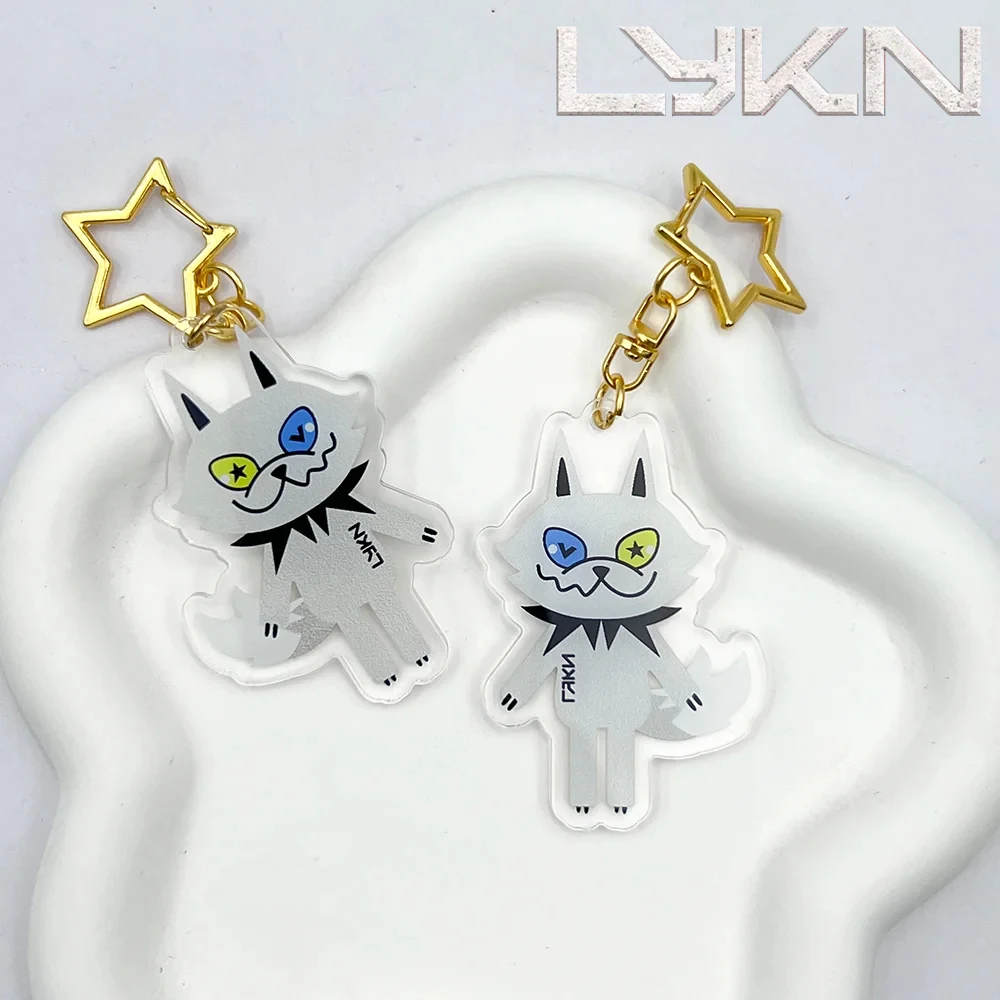 GMMTV Lykyou LYKN تأثيري المفاتيح الاكريليك لطيف الكرتون مفتاح سلسلة حقيبة قلادة سبيكة ستار كيرينغ اكسسوارات الحفلات المشجعين الهدايا #1