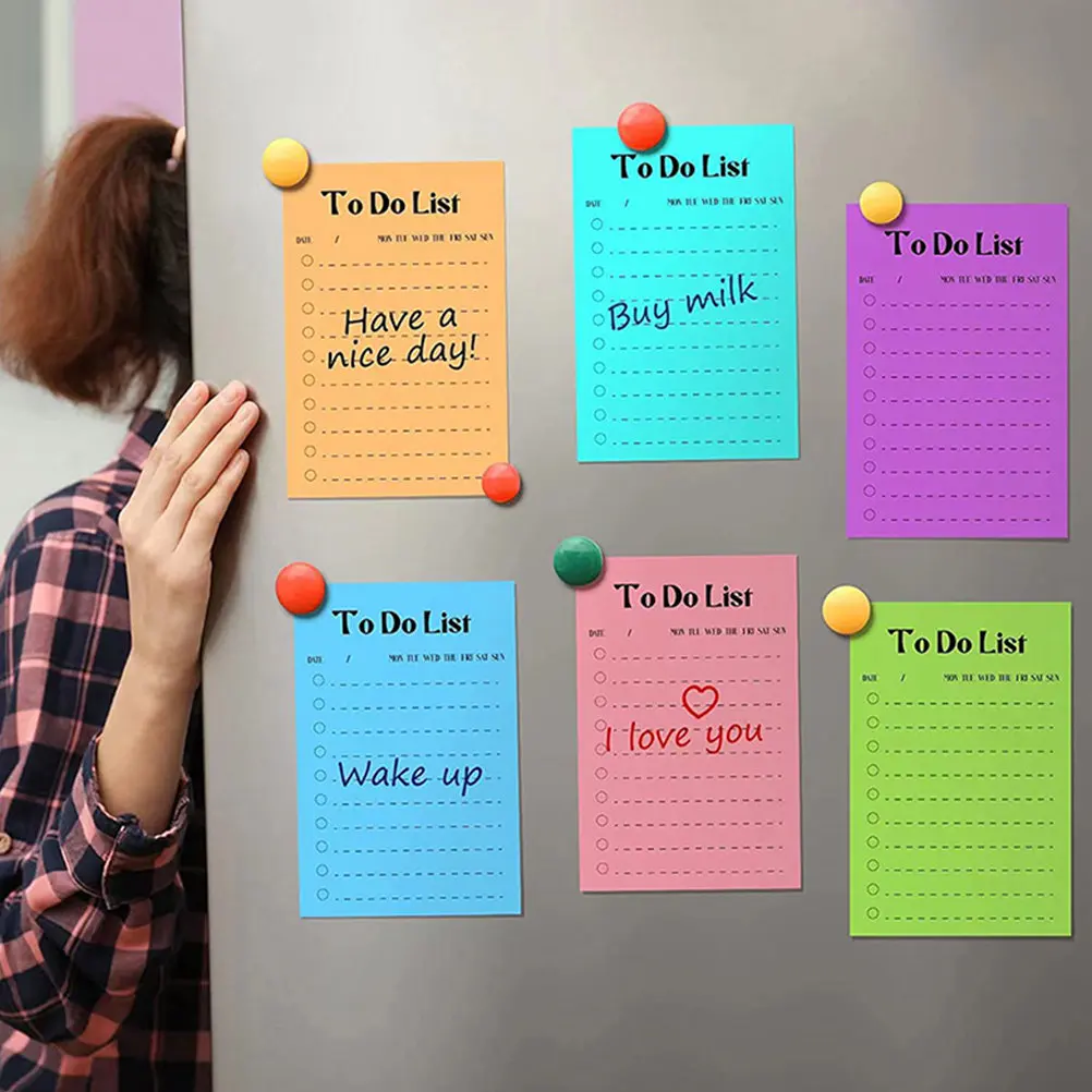 

Флуоресцентные самоклеящиеся блокноты с милым дизайном для офиса, школы и дома, портативные стикеры для заметок