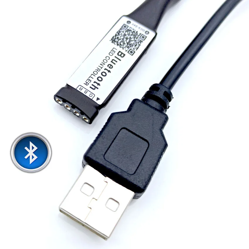 USB RGB Controller 3 Keys 50cm 100cm RGB Tape LED Connector DC 5V Switch Cable for 5050 2835 RGB LED Strip TV Backlight