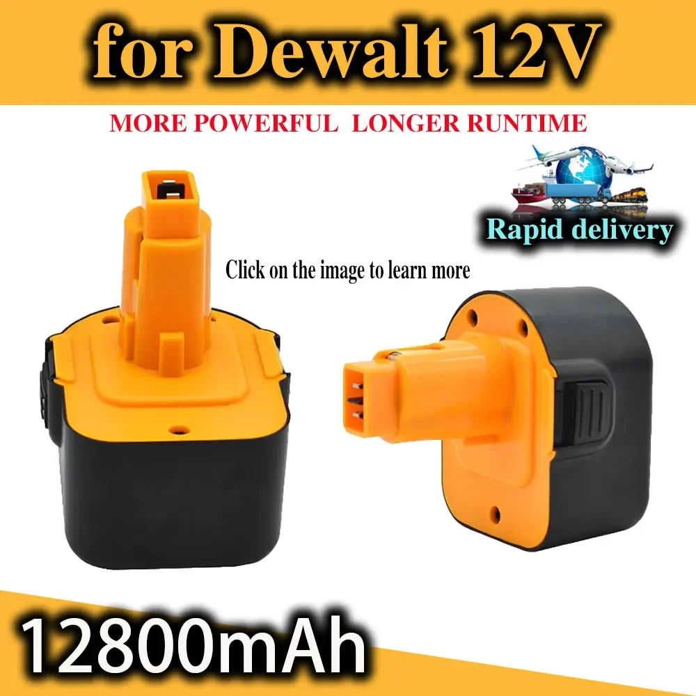 12V 12800mAh Tool Battery for Dewalt DC9071 DE9037 DE9071 DE9075 DW9071 DW9072 DW9074 DC727 DC756 DC980 DC981 DW051