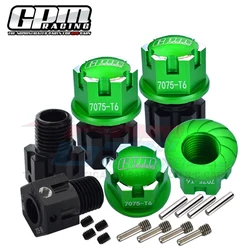 GPM Metal Widen +6.5MM 17MM Wheel Hubs Tire Nuts 8654 7758 for Traxxas 1/8 Sledge 1/10 E-Revo 2.0 MAXX WideMaxx 89086-4 RC Car