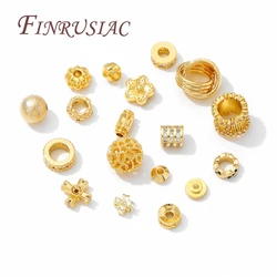 Separator For Beads,Gold Plated Brass Spacer Beads,DIY Jewelry Making Supplies,Necklace Bracelets Accessories,Bead Separators