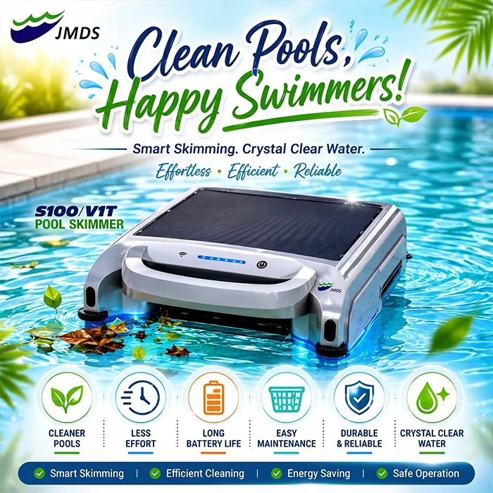 For Robotic Pool Cleaner Dual Charging Options High Cleaning Smart Solar ed Robotic Pool Skimmer Twin Salt Chlorine Tolerant Mot