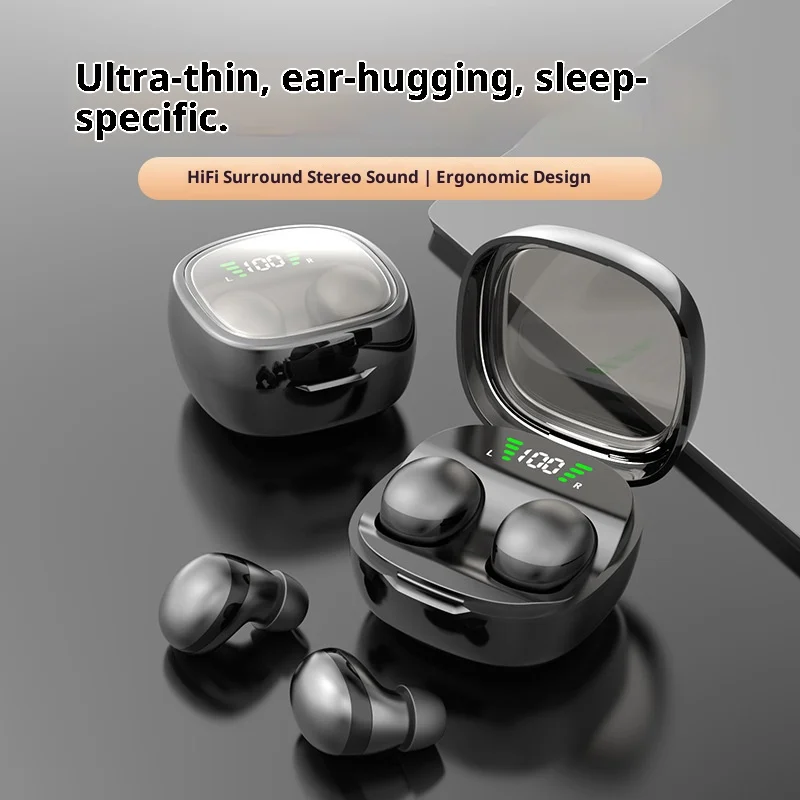 

Mini Sleep Earphones Wireless Invisible Bluetooth 5.3 Headphones HiFi Stereo Lightweight Long Endurance Noise Reduction Earbuds