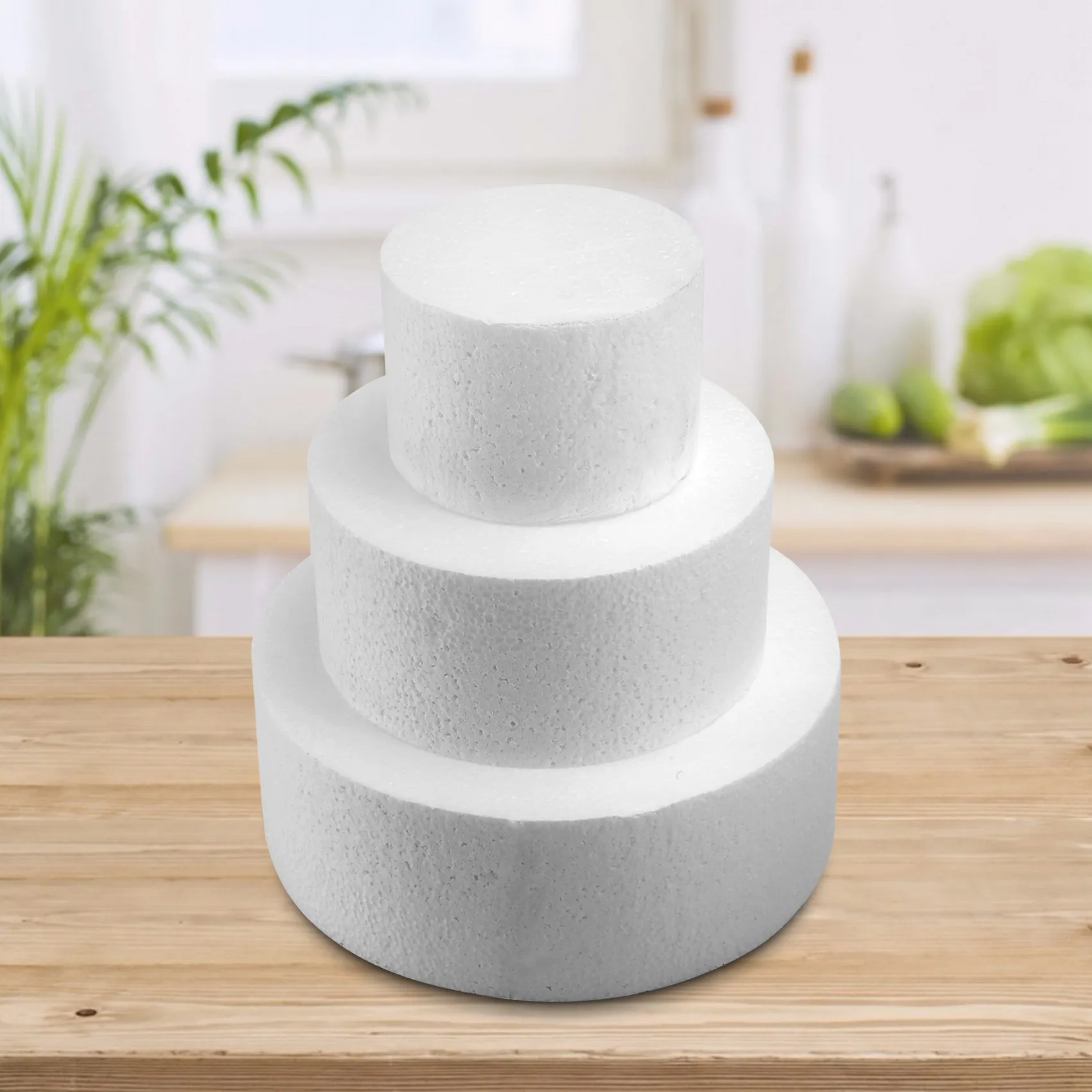 A55TRound Maniquí de pastel de 4 pulgadas / 6 pulgadas / 8 pulgadas (Juego de maniquí de pastel de 4 pulgadas, 6 pulgadas y 8 pulgadas)