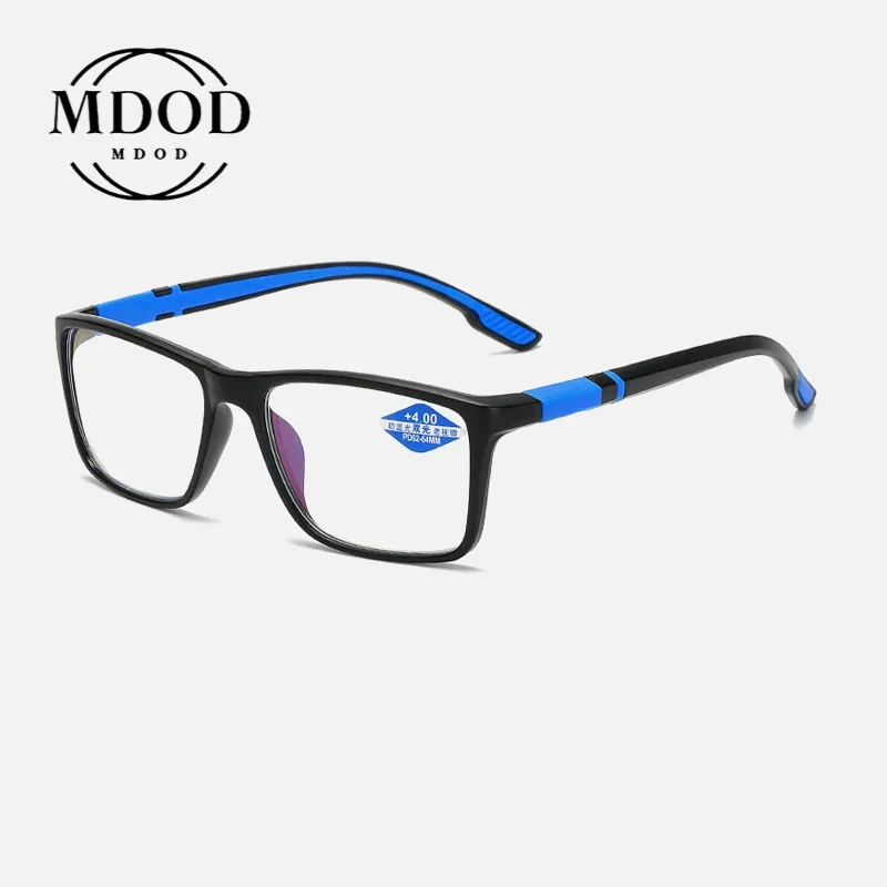 New Invisible Anti-Blue Light Dual-Light Reading Glasses See Far See Near Multifunctional And Portable Elderly Glasses