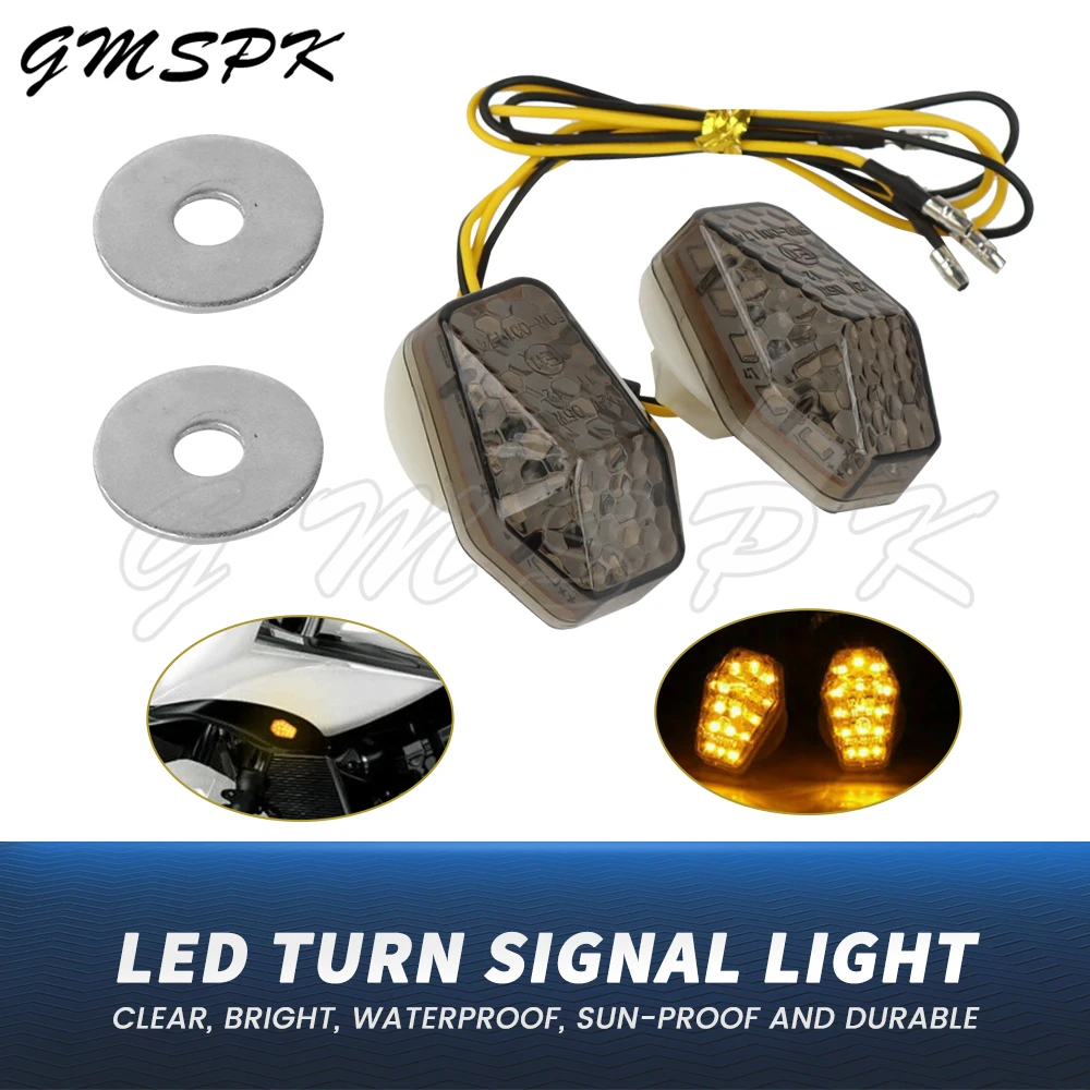 

Motorcycle Mini LED Turn Signal Light Blinker Indicator Lamp Fit for Suzuki GSXR 600/750/1000 K1-K4 DL SV 650/1000 Bandit 1250S