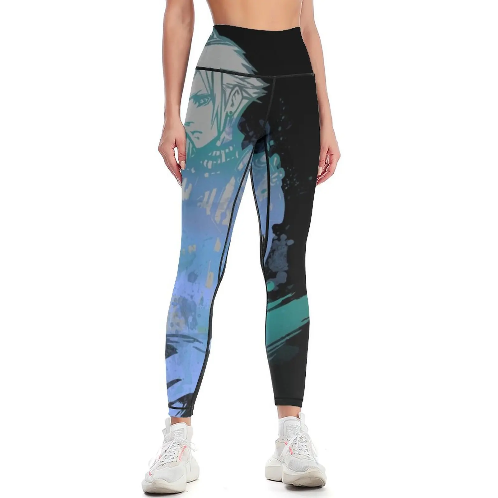 

Cloud Strife Meteor (Black) Leggings Fitness clothing Women's sports Womens Leggings