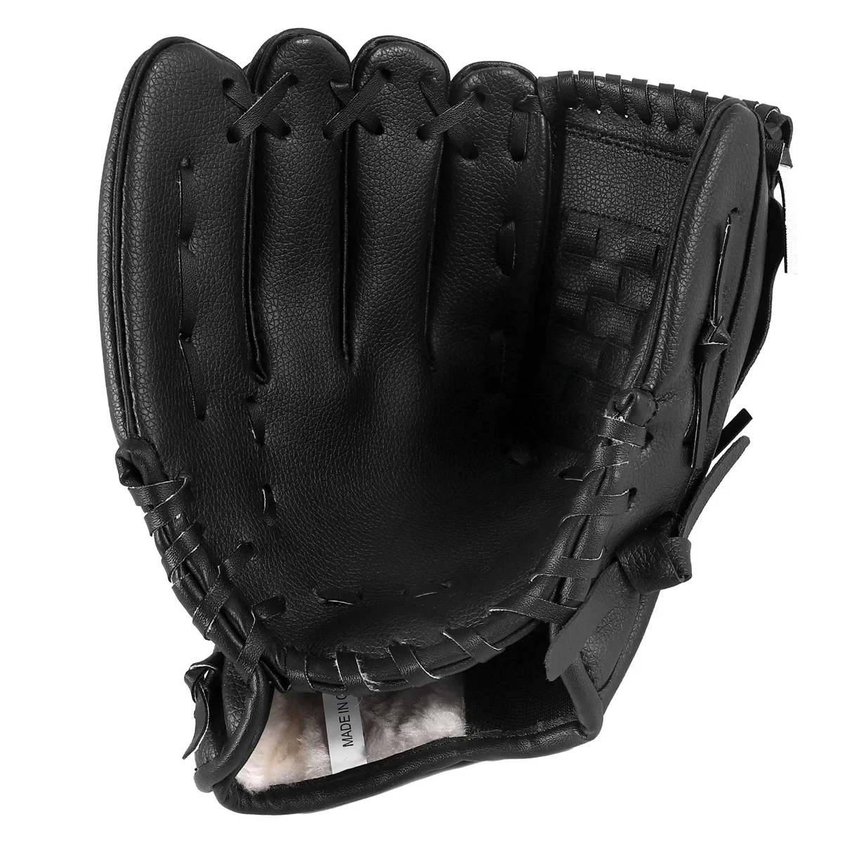 Outdoor Sports 2 Colors Baseball Glove Softball Practice Equipment Right Hand for Adult Man Woman Train,Black 10.5 Inch