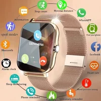 LAXASFIT 2025 nuevo reloj inteligente para hombre, regalo para mujer, pantalla completamente táctil, reloj deportivo para Fitness, reloj inteligente con llamadas Bluetooth