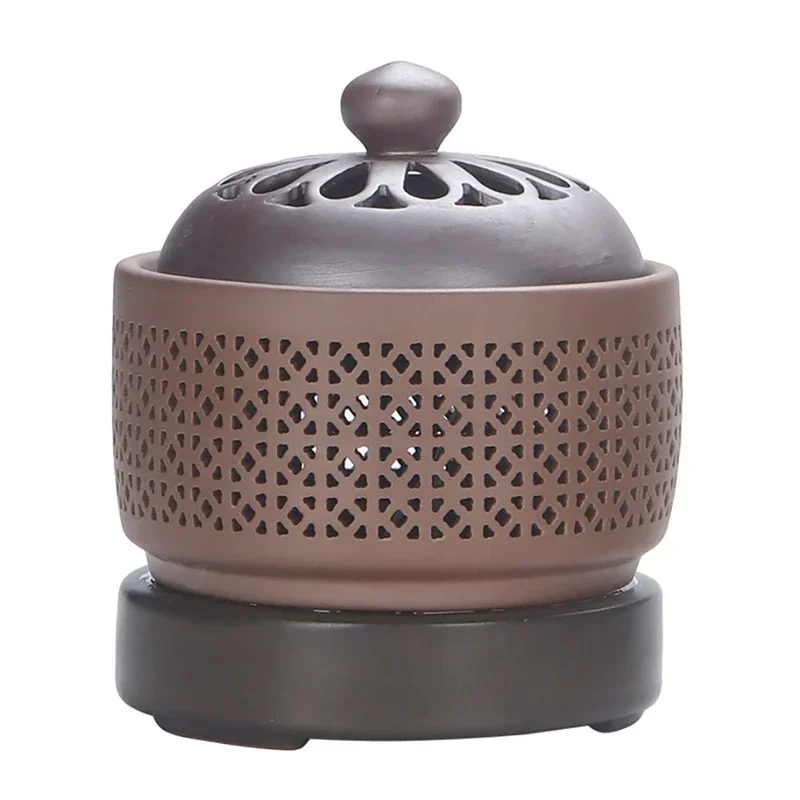 Electronic Aromatherapy Electric Incense Burner Essential Oil Night Light 220V Timing Temperature Adjustment