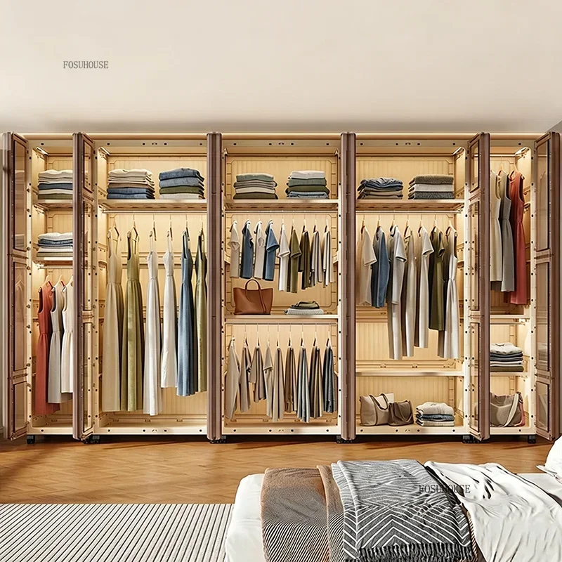 #Durable Clothes Storage Wardrobe Cabinet Heavy Duty Sturdy Closet Organizer With Shelves For Adult Bedroom Home Furniture
