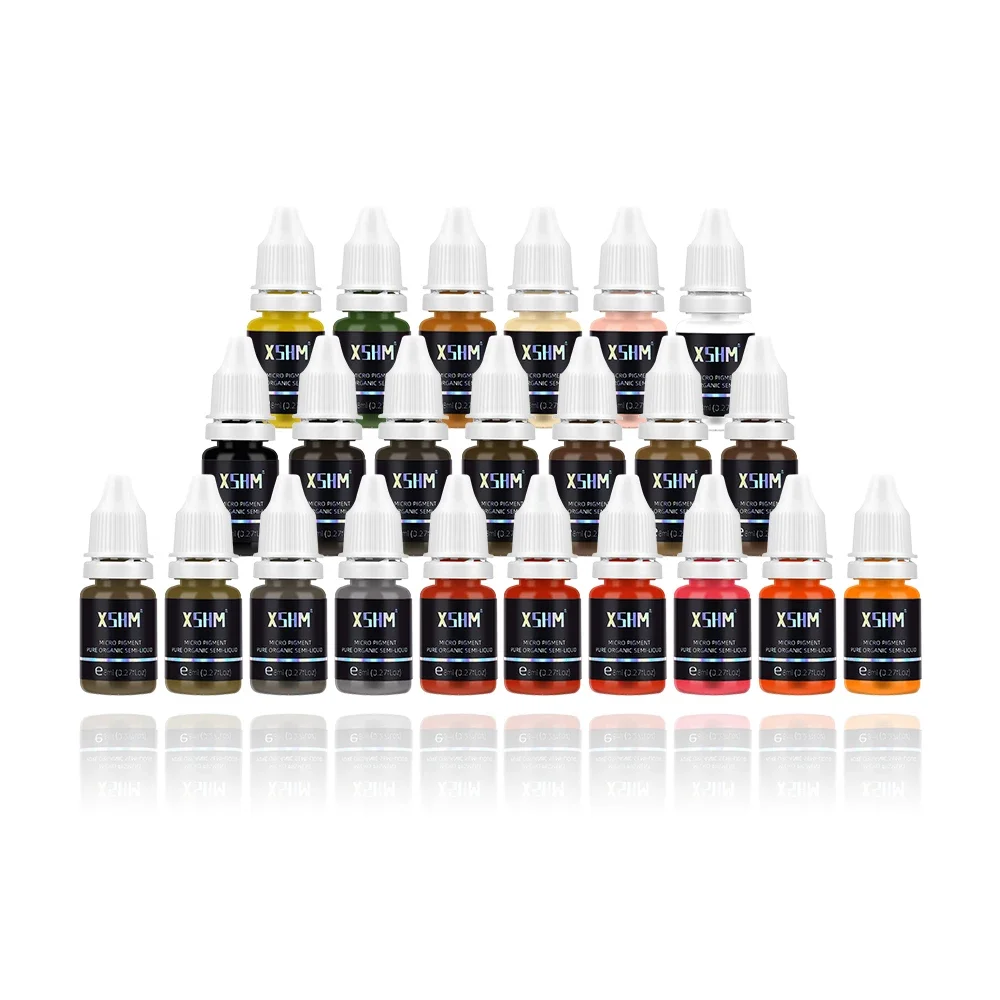

23 Color Semi Permanent Makeup Eyebrow Inks Lips Eye Line Tattoo Color Microblading Pigment Eyebrow Tattoo Color Inks