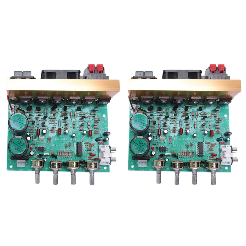 

RISE-2X Audio Amplifier Board 2.1 Channel 240W High Power Subwoofer Amplifier Board Amp Dual Ac18-24V Home Theater