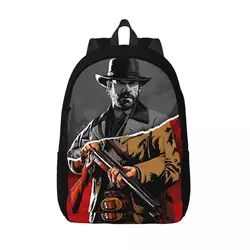 Gift GAME Zipper Closure Bookbag Arthur Morgan New Girl Kid Knapsack Picnic