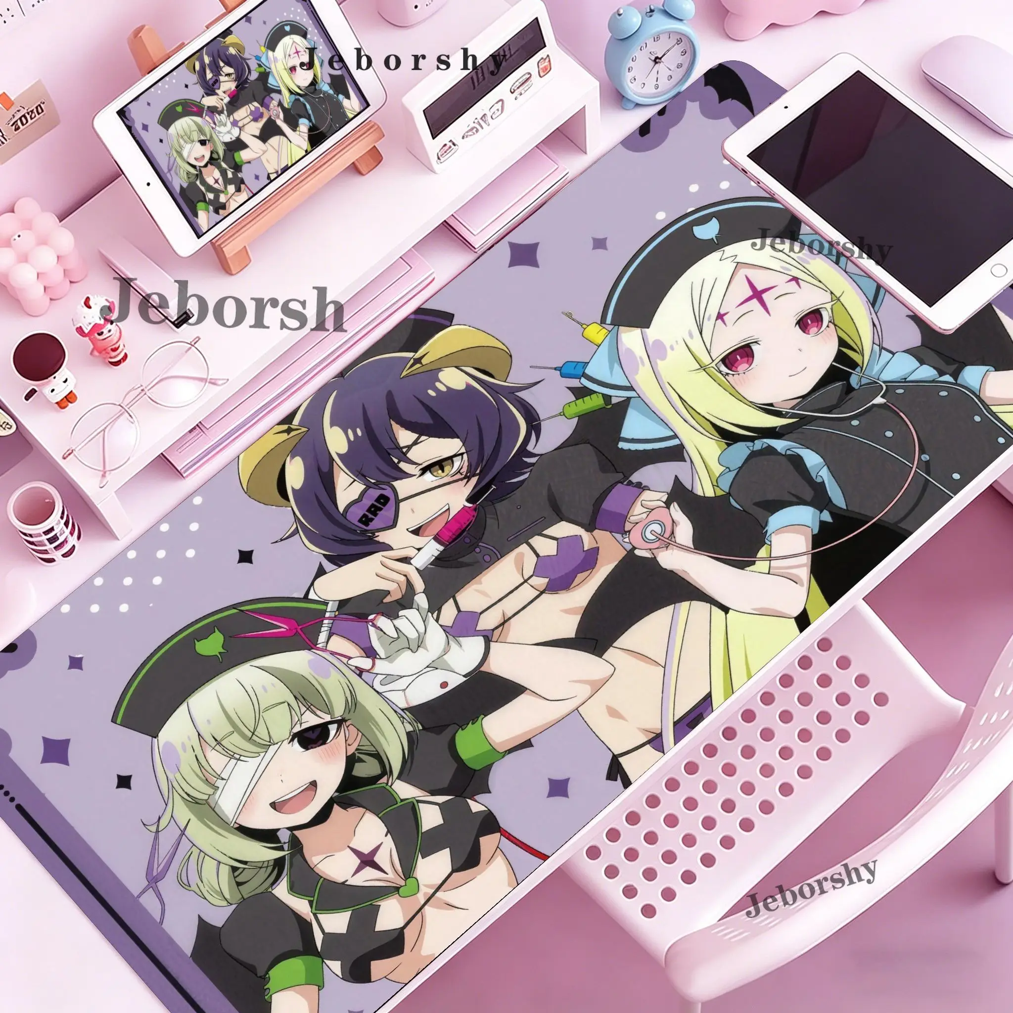 Gushing over Magical Girls Utena Hiiragi Magia Baiser XXL Mouse Pad Large Computer Laptop Non-slip Keyboard Desk Mats Mousepad