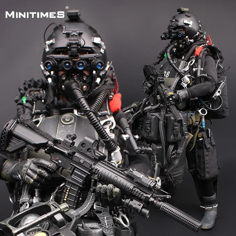 Spot 1/6 Night Jumper Man Handmade Model M004 Seal Assault Team Set Us Parachute Collection Model Toy Gifts For Boys