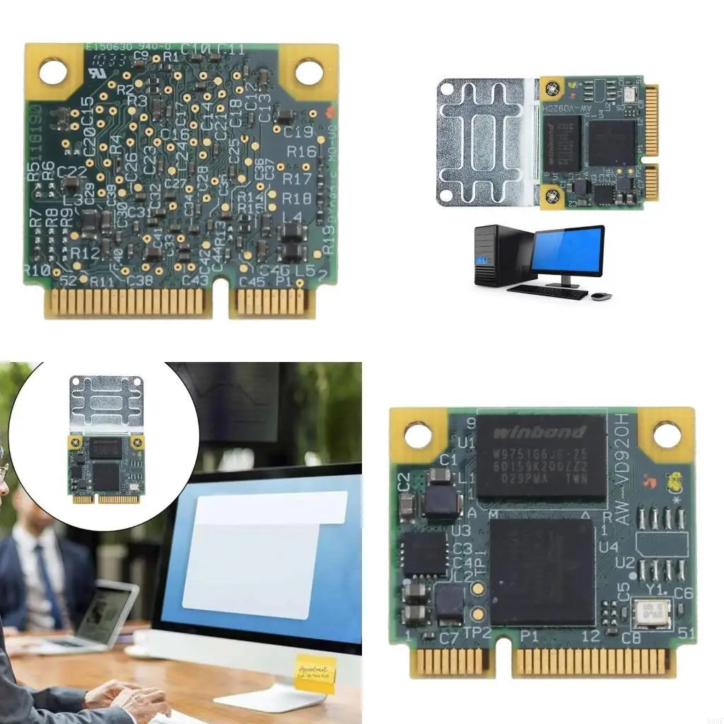 

896F BCM970015 BCM70015 HD-Crystal Hardware Video Mini PCI-E Adapter 1080p AW-VD920H WIFI Card for 1th Notebbook