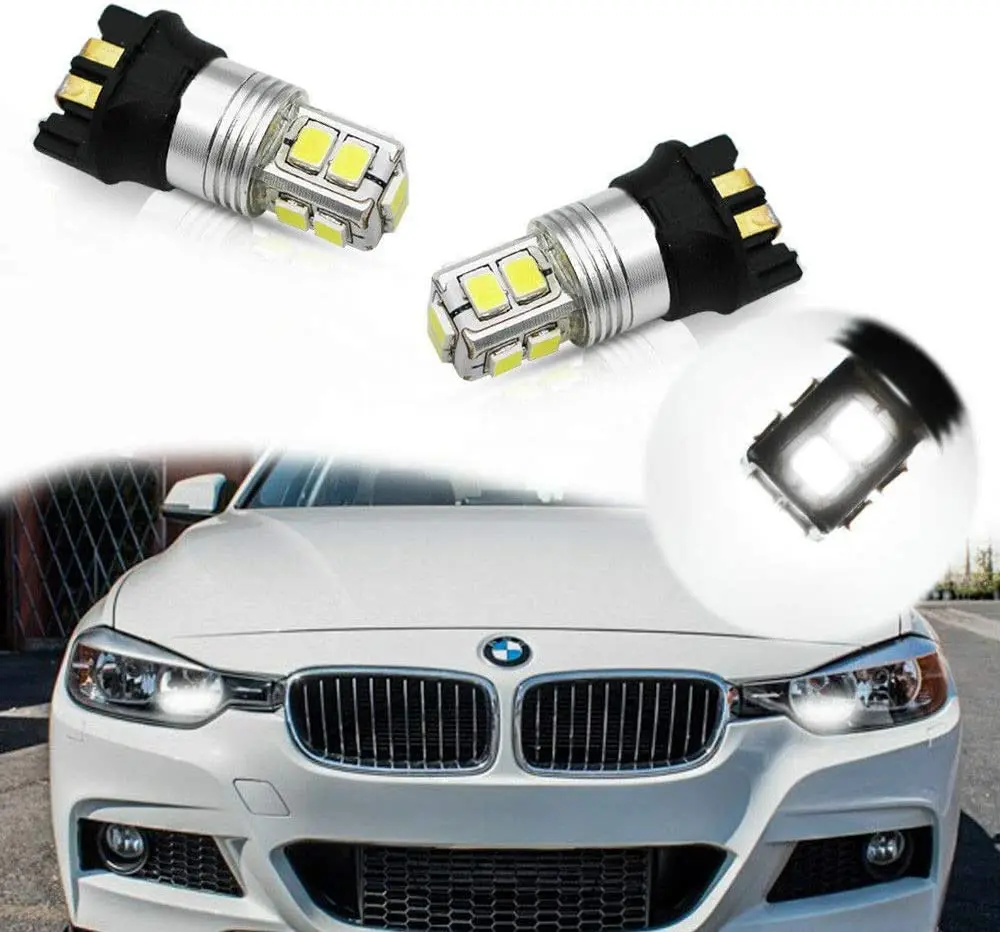 

2PCS Canbus PWY24W PW24W 3014 LED Bulb For Audi A3 A4 A5 Q3 VW MK7 Golf CC Ford Fusion Front Turn Signal Lights,F30 3 Series DRL