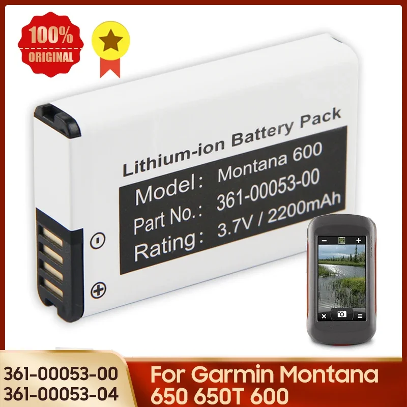 Production in 2024 Replacement Battery 361-00053-04 361-00053-00 For Garmin Montana 680 650 650T 600 VIRB GPS Quality Batteries