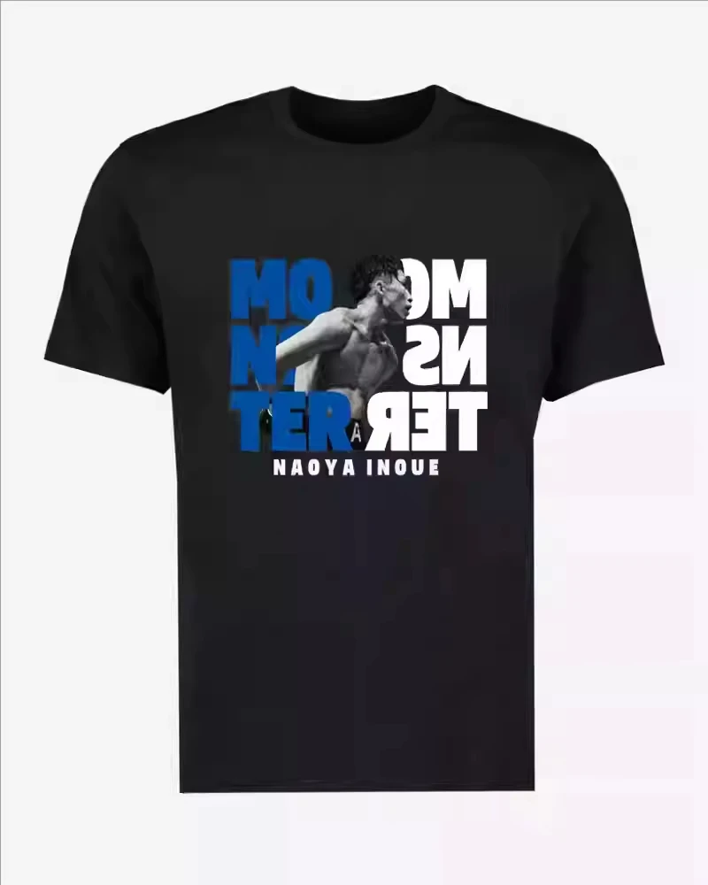 2025 NEW Inoue Naoya T Shirt Men Boxing Champion May 7 Fulton Battle Memorial Short Sleeve Pure Cotton Sport Streetwear Fashion
