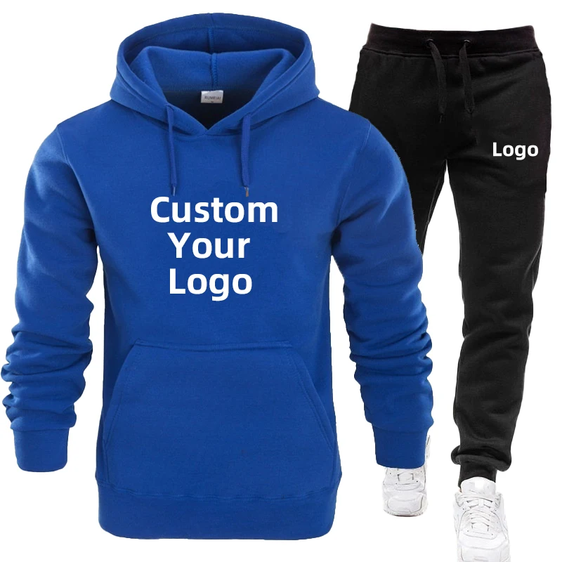 Customise your logo Sports Wear for Men Tops and Trousers Set Casual Jogging Suit Streetwear Men\'s Jogging Suits S-4XL