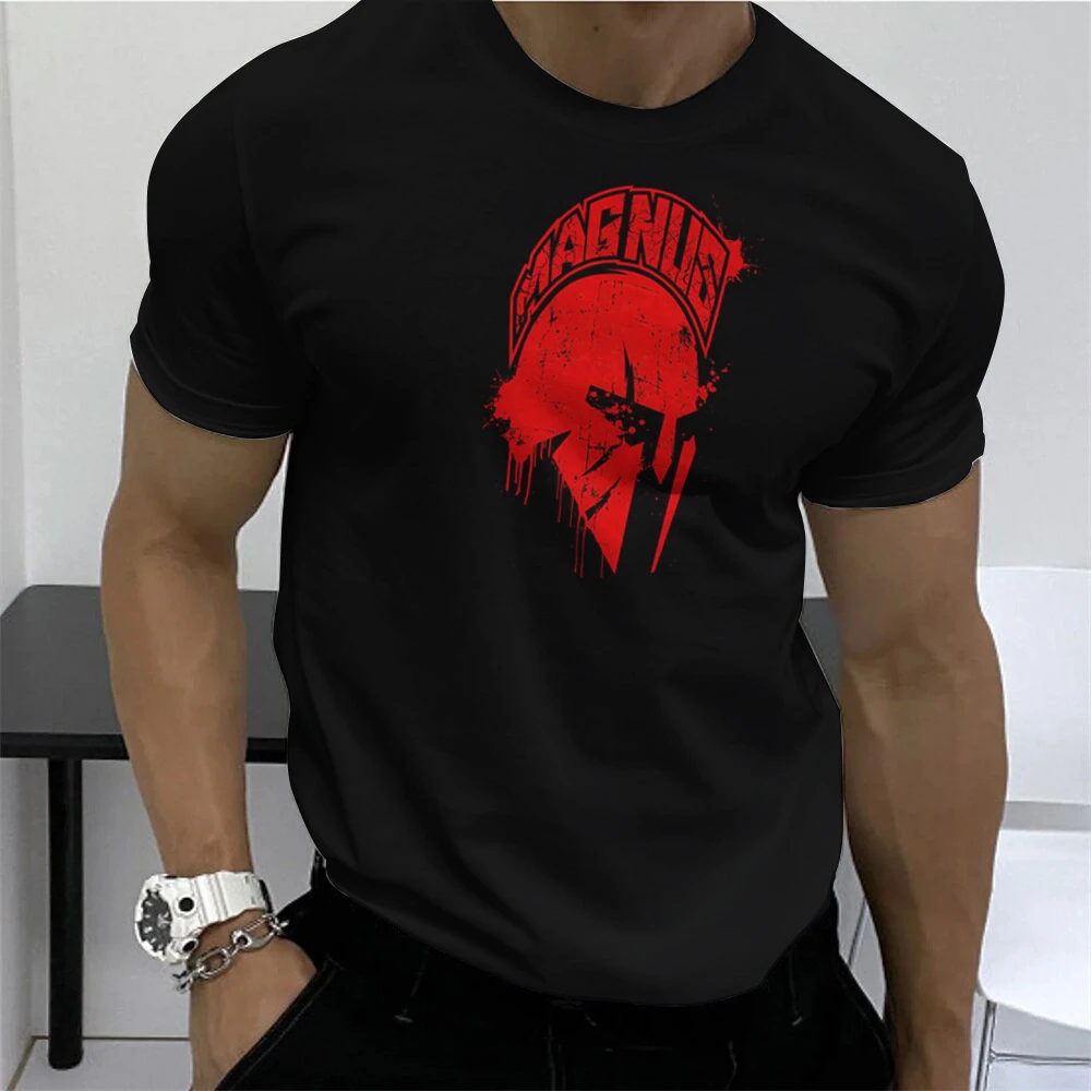 Summer Men's T-Shirt 3d Print Sparta Pattern Outdoor Casual Tops Fashion  For Men Streetwear Hip-Hop Popular Clothing