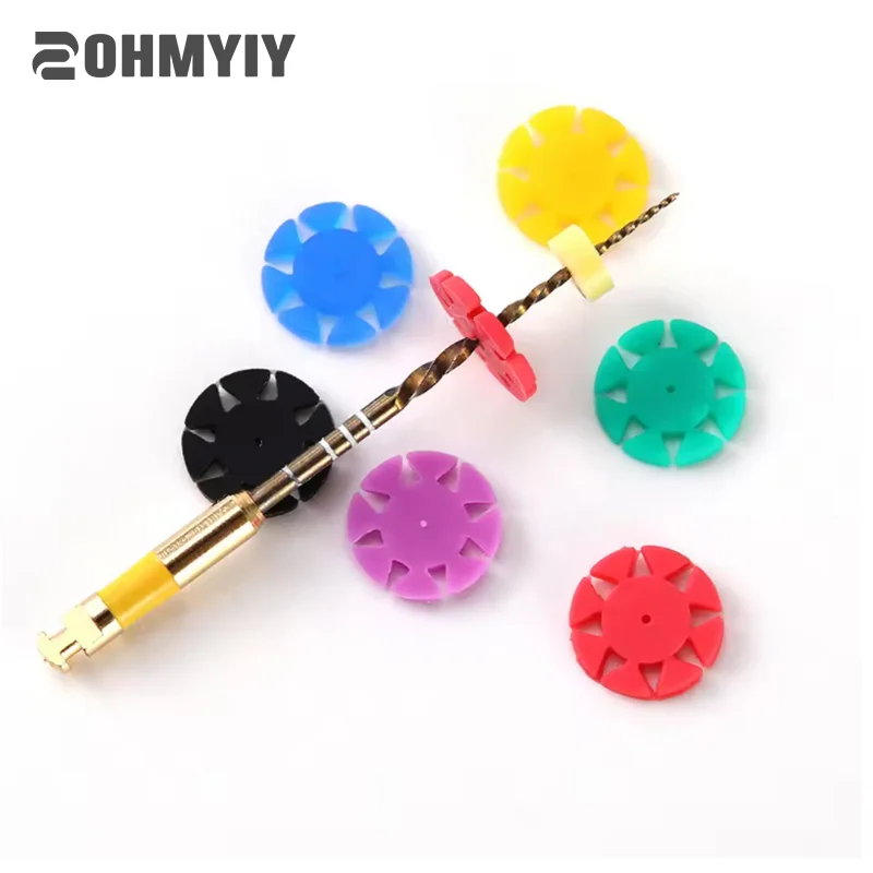 

100 шт., стоматологические эндофайлы, пробки для дезинфекции корневых каналов, роторный счетчик файлов, силиконовая маркировка, круговое кольцо, инструмент для подсчета стоматолога