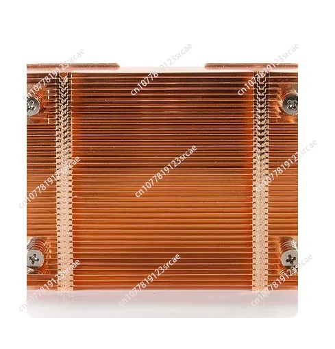 1U Server CPU Cooler LGA2011 2066 Pure Copper Vapor Chamber Heatsink Silent Fan for Thin ITX