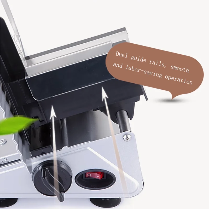 Electric Slicer Meat Slicer Semiautomatic Household Desktop Lamb Slice Vegetables Bread Ham Frozen Meat