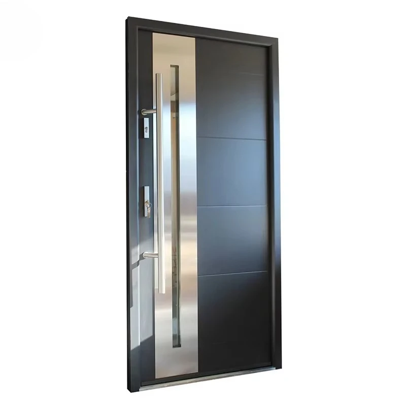 Fire resistance of external entrance security doors for modern aluminum apartments