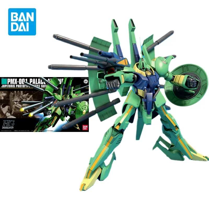 

Bandai Original Gundam Model Kit Anime Figure HGUC 1/144 PMX-001 Palace-Athne Action Figures Collectible Toys Gifts for Kids