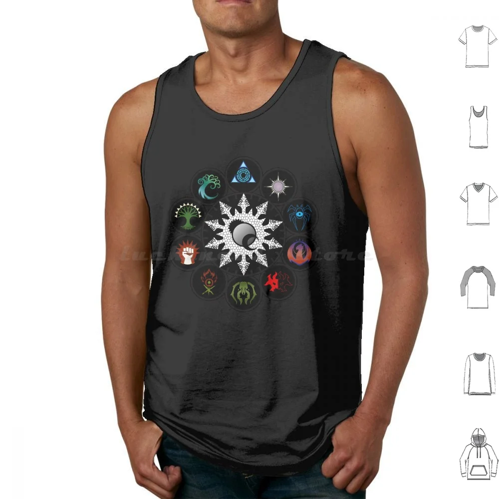 Tablet Of The Guilds Tank Tops Print Cotton Guildpact Guilds Guild Izzet Rakdos Golgari Gruul Boros Selesnya Simic