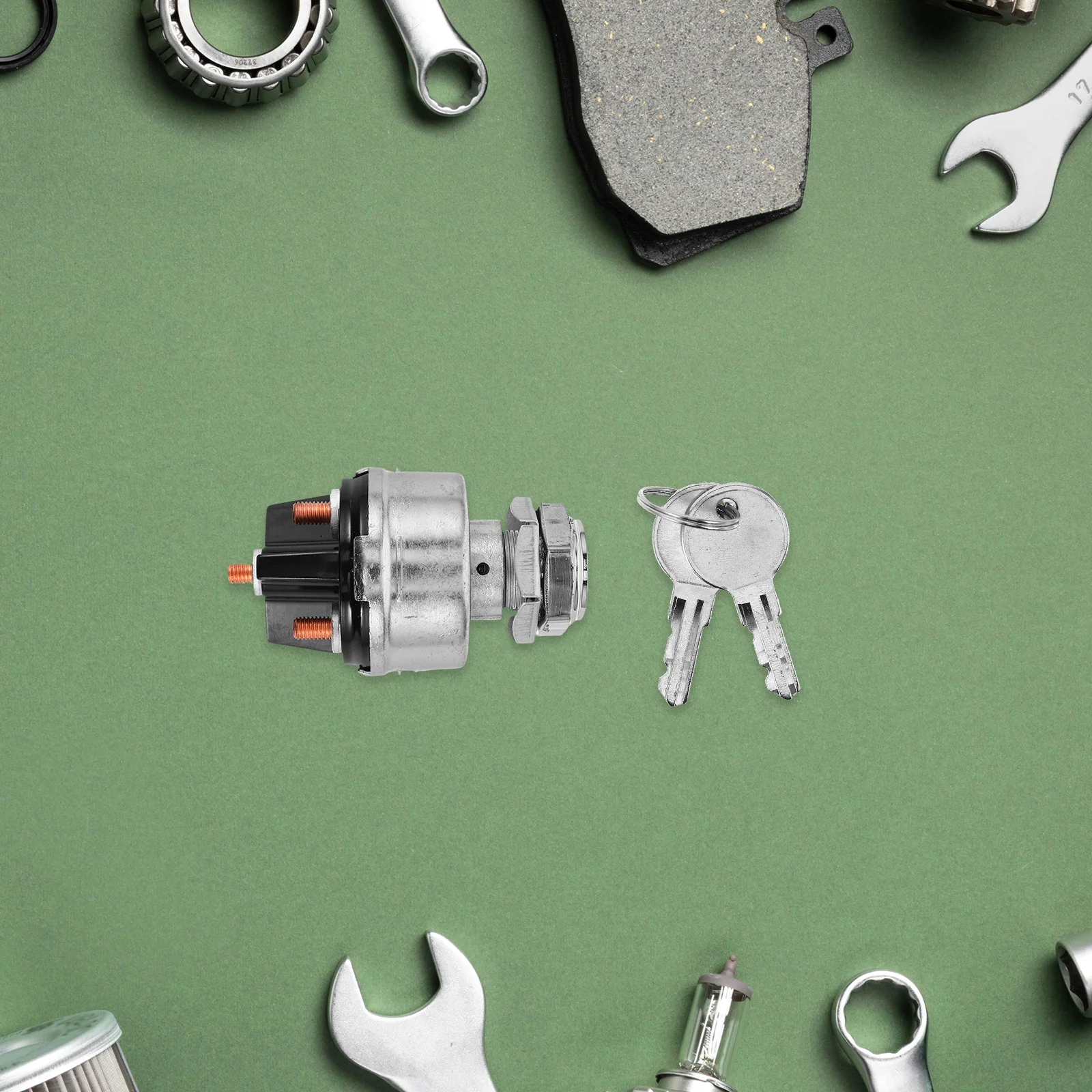 

1Set Universal 4 Position Ignition Lock Starter Switch for Heavy Duty Trucks Tractors Forklifts Machinery Ignition Lock