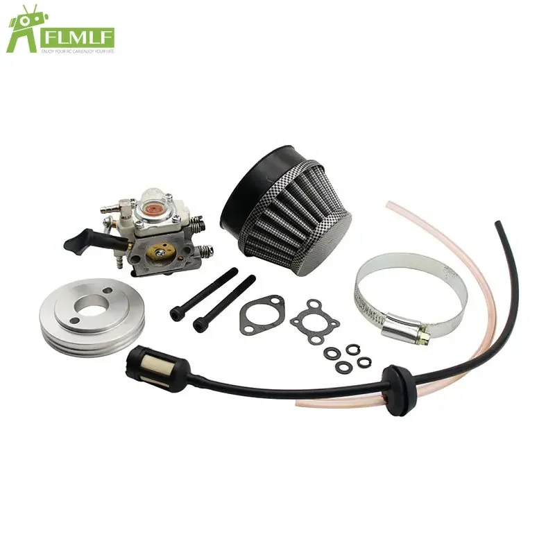 Carburateur moteur 23CC ~ 58CC, filtre à air, kit de tuyaux pour 1/5 Gardens I ROFUN ROVAN KM BAAlbanLosi 5Markets T FG GoPed RedCat, pièces de voiture RC